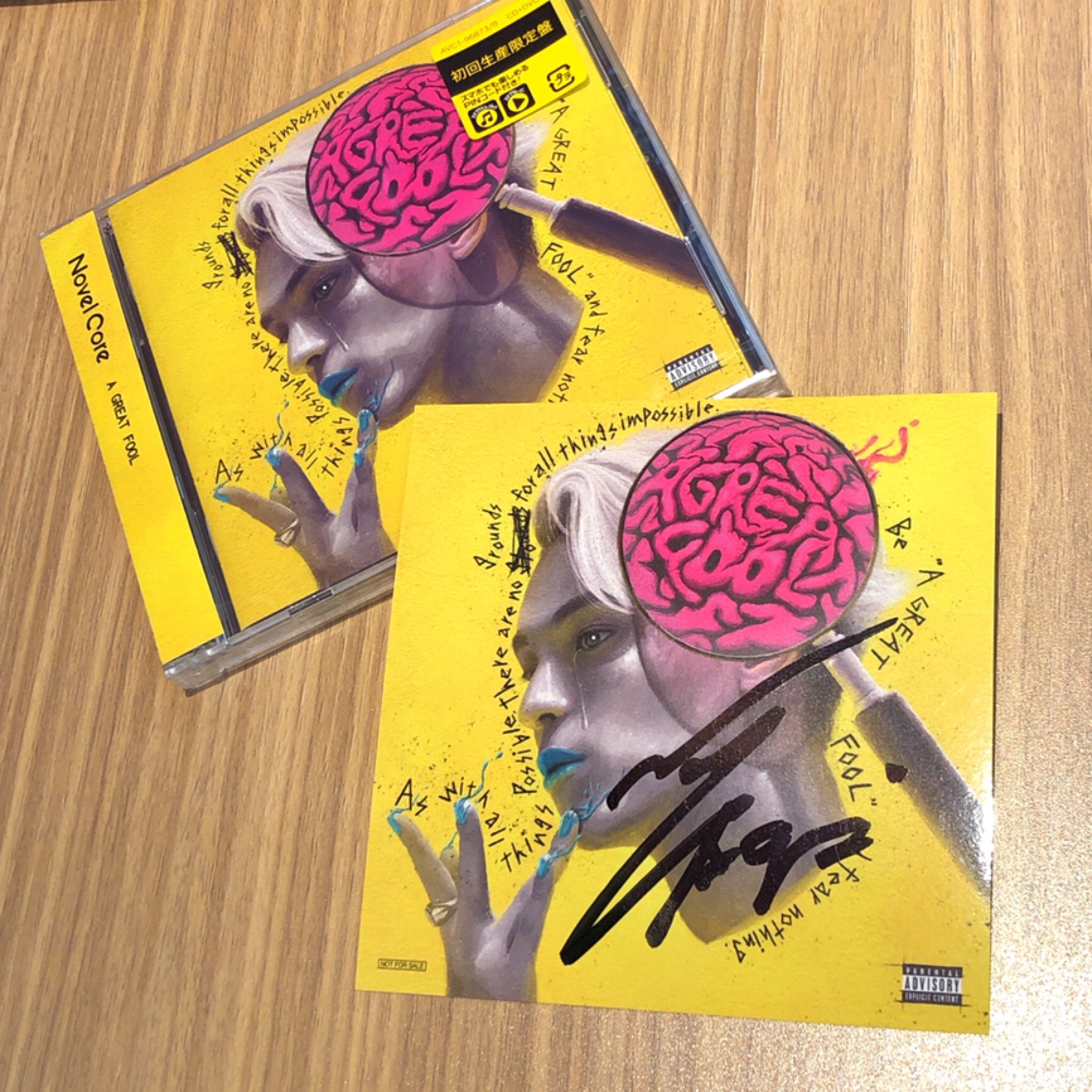 ファッション NovelCore 《初回生産限定版》「A GREAT FOOL」CD サイン ファッション NovelCore 《初回生産限定版》「A GREAT FOOL」CD サイン