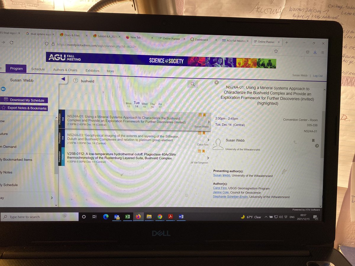 GeophysicsWebb's tweet photo. Attending the #AGU21 meeting virtually! The Near Surface session #NS24A went well! With about 30 people total online and more in the room! Thank you to the conveners for the invited and highlighted talk - much appreciated! Picture from @CarolFinn3 excellent talk! https://t.co/jsJOVHSgLh