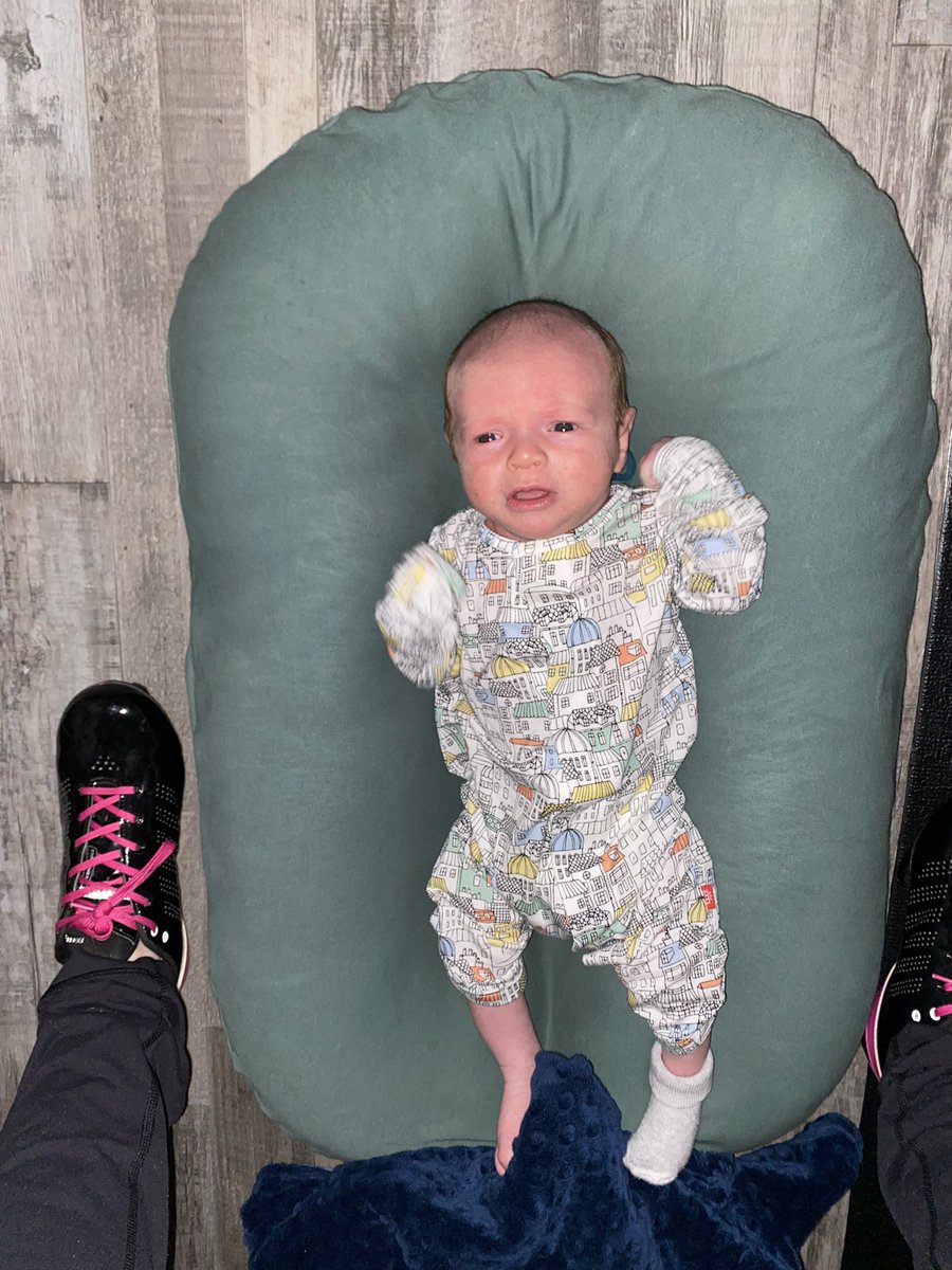 torersh's tweet photo. Just finished my first @onepeloton ride post-partum, and that pause button couldn’t have come at a better time with a fussy 6-week old baby https://t.co/PR1JmKD6RT