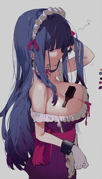 寝起きのメイドさん 