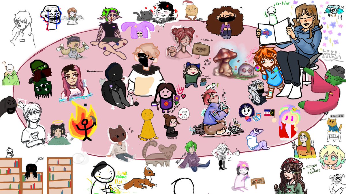 ty for drawing with me chat <3<3 so talented love u guys 