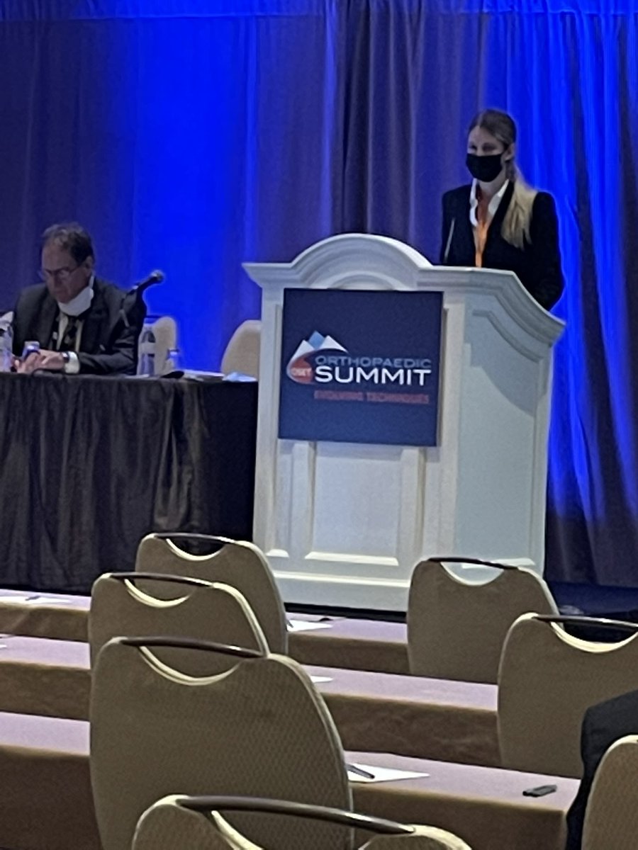 <a href="/shanenhomd/">Shane J Nho, MD</a> Morgan Rice of the Nho Research Inst presenting her research on ‘A Comprehensive Comparison of Time to Completion of Preoperative PROMIS versus Legacy Patient Reported Outcomes in Hip Arthroscopy’ <a href="/ISHASociety/">ISHA</a> Annual Meeting in Las Vegas to day