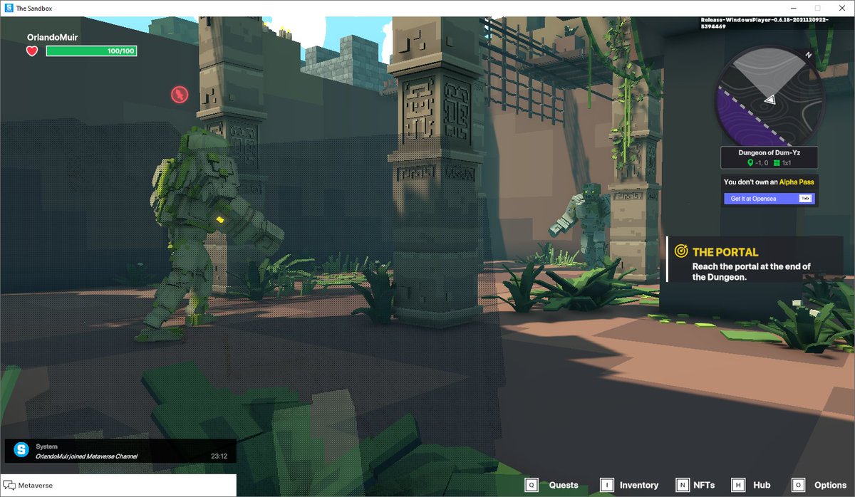 Orlando Muir (@muirorlando) on Twitter photo <a href="/TheSandboxGame/">The Sandbox</a> Whow! 2 Golems in the pit at the end of the map:) I need some better equipment to defeat them.
#SandboxAlphaContest #SandboxAlpha <a href="/TheSandboxGame/">The Sandbox</a> Whow! 2 Golems in the pit at the end of the map:) I need some better equipment to defeat them.
#SandboxAlphaContest #SandboxAlpha