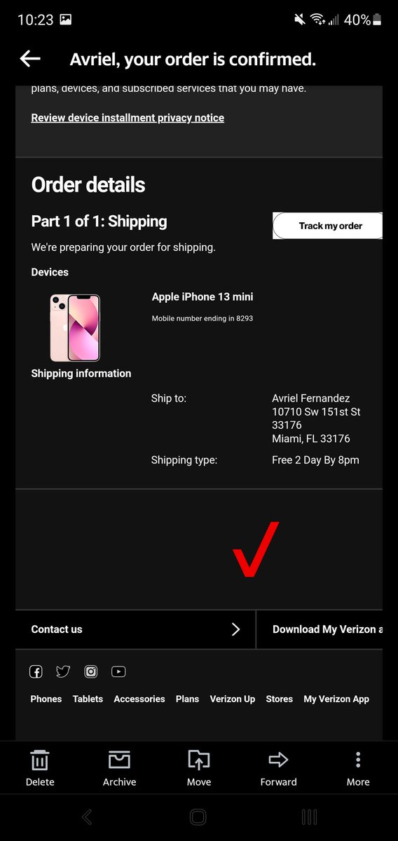 avriel11221995's tweet photo. Any time youd like to ship the phone it would be much appreciated @Verizon bought it for a a reason yall said by the 17th id have it would of just bought it from apple if i knew this wasnt true https://t.co/567SzgEpxL