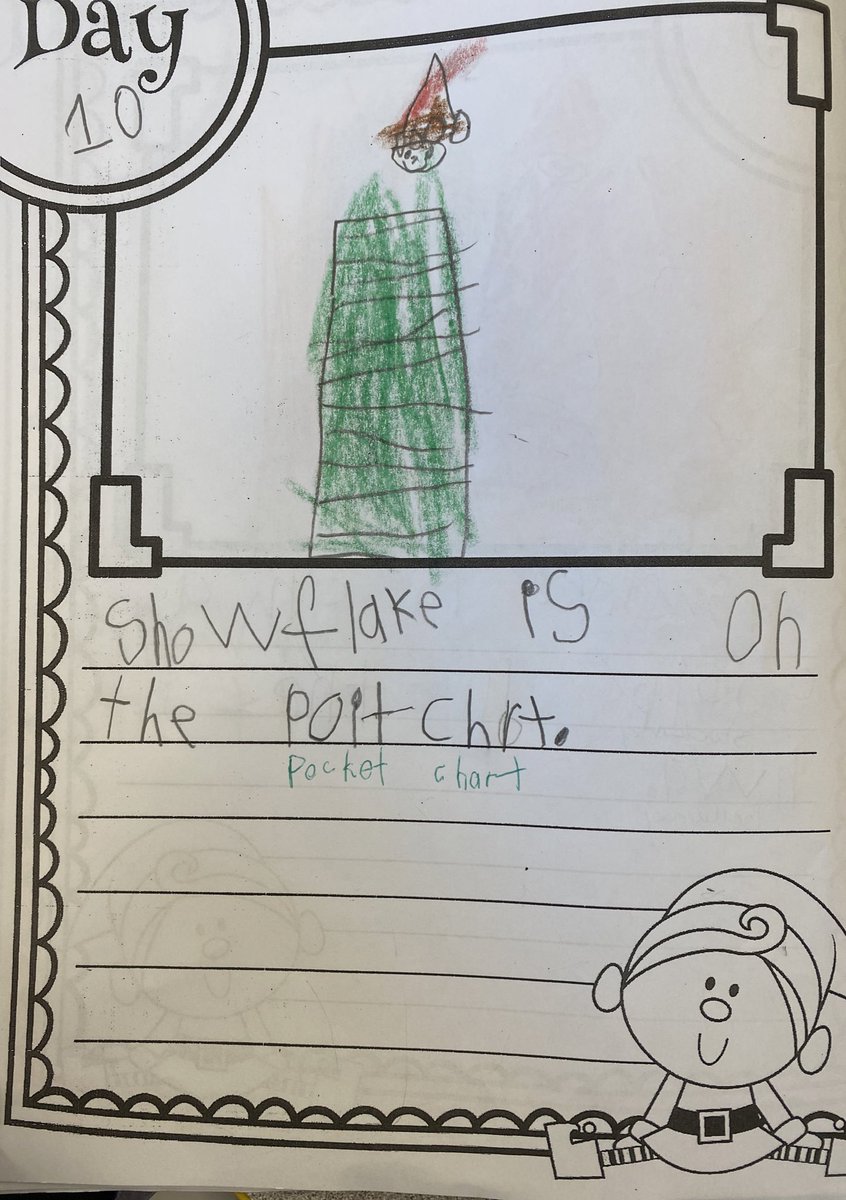 jovteach's tweet photo. We found Snowflake on the pocket chart today! She brought a new snowman activity to practice reading words! #ClassroomElf #SnowflakeAdventures #WEStandTogether #becomebelongNYCSD @WESpolarbears https://t.co/QSXZ53IH8q