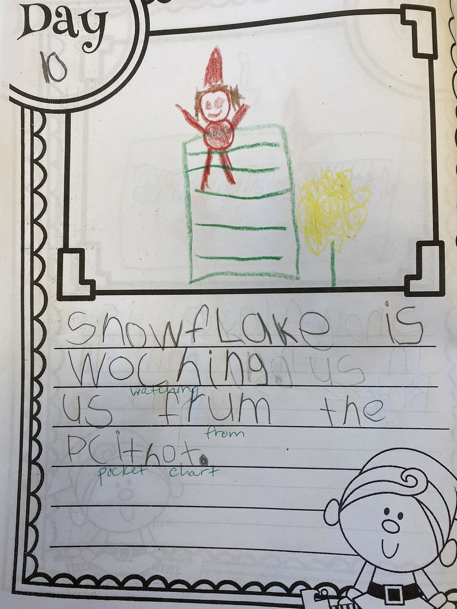 jovteach's tweet photo. We found Snowflake on the pocket chart today! She brought a new snowman activity to practice reading words! #ClassroomElf #SnowflakeAdventures #WEStandTogether #becomebelongNYCSD @WESpolarbears https://t.co/QSXZ53IH8q