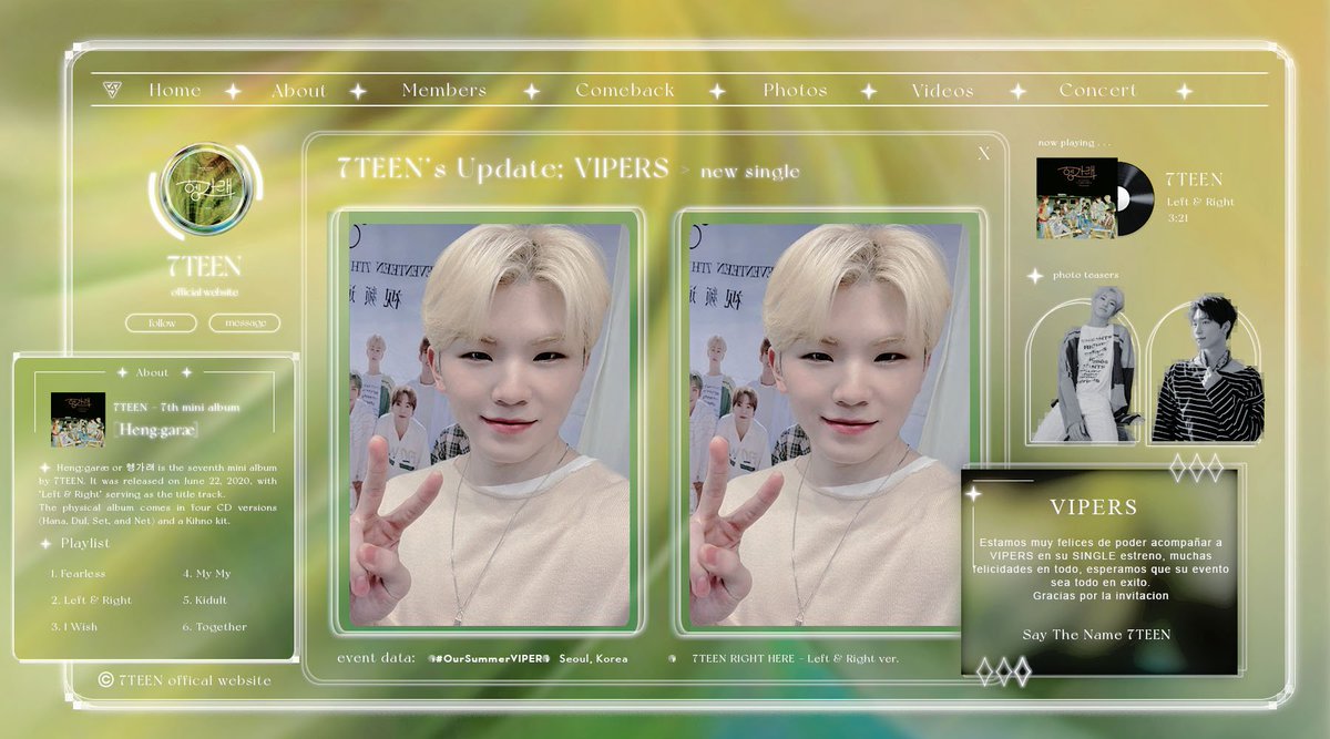 7TEENSN's tweet photo. 𝗦𝗔𝗬 𝗧𝗛𝗘 𝗡𝗔𝗠𝗘  𝟟𝕋𝔼𝔼ℕ ✦ 𝗱𝗶𝗮𝗺𝗼𝗻𝗱𝘀 𝗮𝘁  📸⨾ #𝑶ur𝑺ummer𝑽𝐈𝐏𝐄𝐑𝐒

Nuestro bebé Daven está muy feliz de acompañar a @viperstw en el estreno de su nuevo single. Muchas felicidades guapas, suerte en todo. https://t.co/xI8xT5du5K