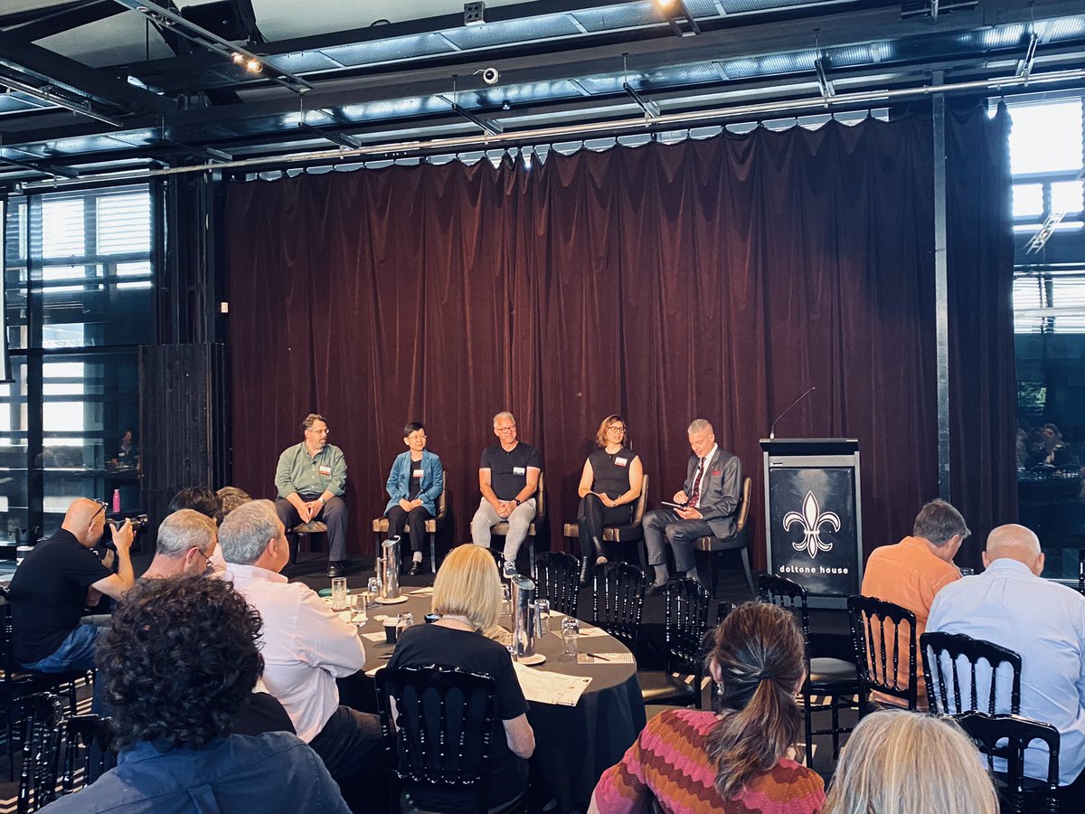 Tech23_'s tweet photo. Revolutionising the way we get things done panel with @mpesce in the lead! #Tech23 https://t.co/8YZwihGLnp