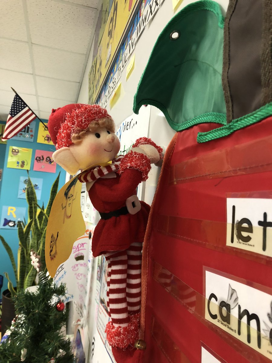 Today my class was so excited to see our elf Candy in a superhero a cape. She was all ready to learn about long vowel a and silent e! <a href="/FairOaksRanchES/">Fair Oaks Ranch Elementary School</a>