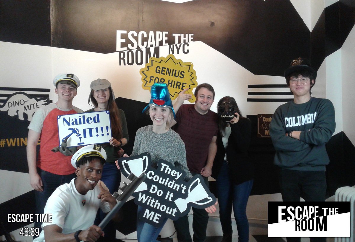 Sorry to disappoint our voters. We ended up going to an escape room in the end and we all escaped! Lots of fun and team building! You could say <a href="/SoyLuisCampos/">Luis M. Campos</a> was very squiddish!#teambuilding #Christmastime