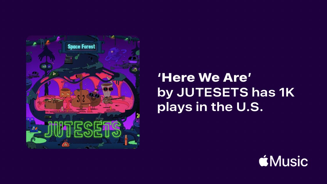 jutesets's tweet photo. Just passed a new Milestone on @AppleMusic. Thanks for listening!
https://t.co/hOHhX99D6B https://t.co/2OSYeas33O