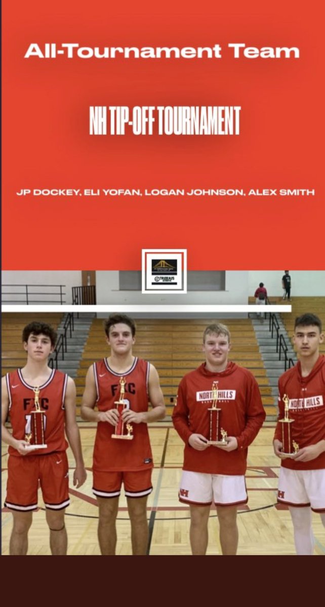Congratulations to PK Flash JP Dockey class of ‘22 and Logan Johnson class of ‘24 for making the All-Tournament Team at the North Hills Tourney! 💪🏀🔥🙏⚡️⚡️⚡️‼️ #LeadFromTheFront