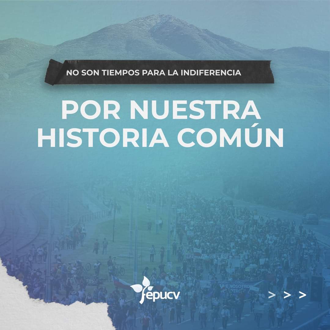 FEPUCV_'s tweet photo. Como Mesa Ejecutiva de la Federación de Estudiantes PUCV, manifestamos nuestro apoyo al candidato @gabrielboric 

Por nuestra historia y avances sociales. ✊

#Seguimos más que nunca. ☝🌳❤ https://t.co/wIyaNHYhdA
