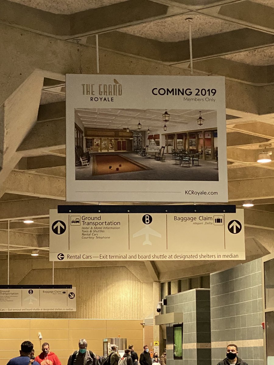 BeckyKelderman's tweet photo. Seriously, @KCIAirport can we not do basic maintenance anymore? We can’t even remove a 3+ year old sign? The bathrooms are disgusting and broken. Assume it’s not worth maintaining due to the new one, but this is embarrassing, we look like “Kansas Idiots” to the country https://t.co/4goIoK18RO