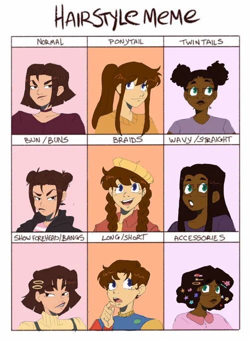 Silly Hair style meme for my boys and girls 