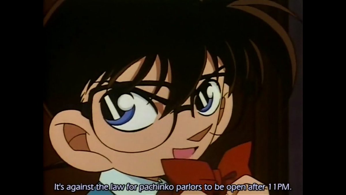 shinran_'s tweet photo. Closing hour of pachinko parlors #DetectiveConanInfo https://t.co/oIfOYsiyFH