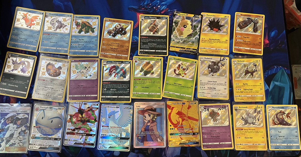 chuggaaconroy's tweet photo. Many people asked me to take a vacation after finishing Xenoblade 2. Today, I had no more work to do on it for the very first time so I went from card shop to card shop all day. Here’s all the sparkly spoils! Maybe someday some of these will be important to some videos? https://t.co/Fopk7R3euq