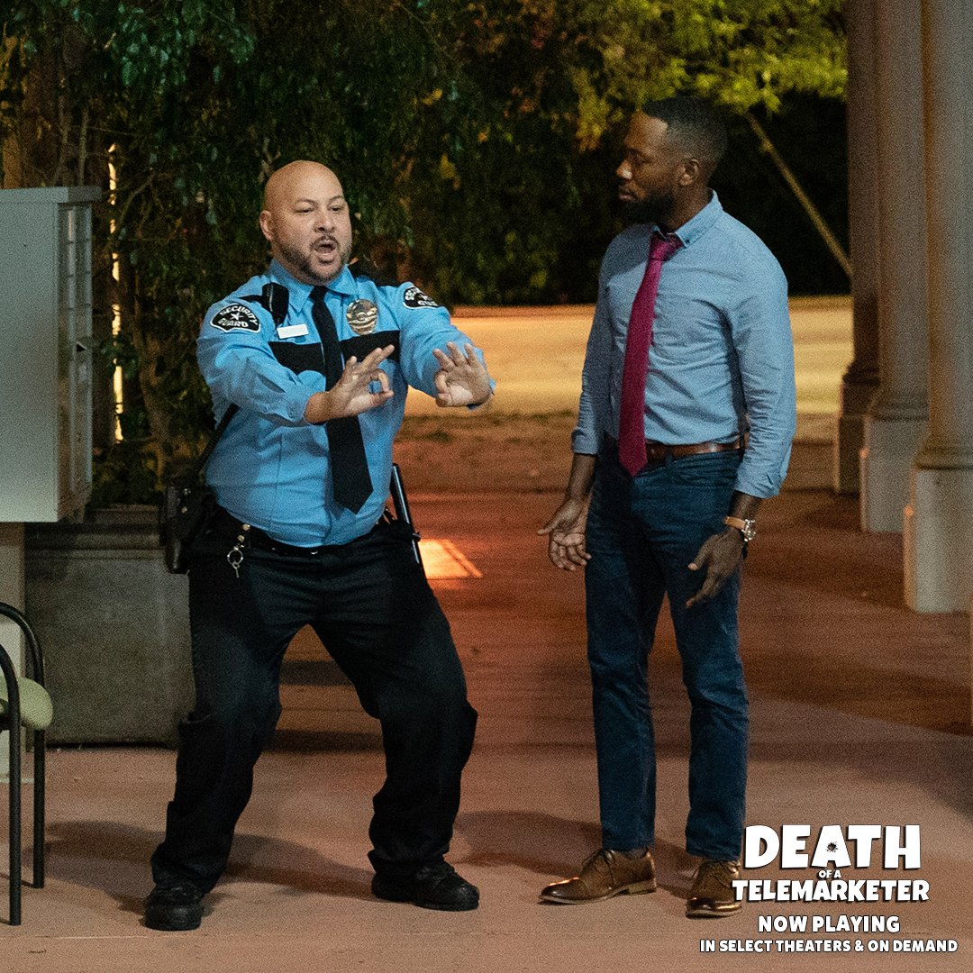 telemarketermov's tweet photo. This isn’t the 🆘 response he needed. Lamorne Morris stars in #DeathofaTelemarketer - now playing in select theaters and on demand. https://t.co/BOYMqeJBC8