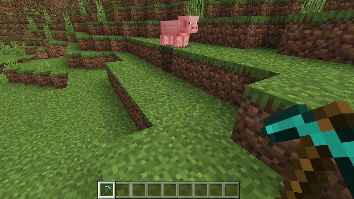 YouTubeGaming's tweet photo. If this post gets 100 likes, we’ll dig *straight* down (which you should never do in @Minecraft, but we're feeling risky lol) ⛏ https://t.co/kueHzQC6lf