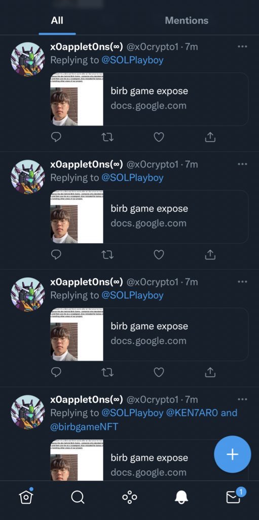 SOLPlayboy's tweet photo. Trying to use someone else as a scapegoat @x0crypto1… Return the sol and we can talk. https://t.co/baqqYjerk1