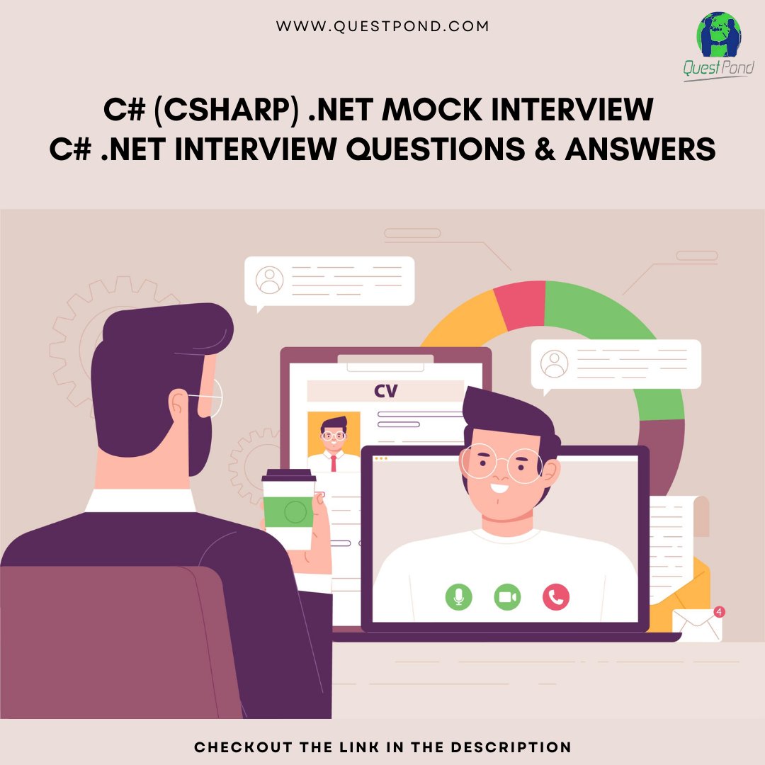 questpond's tweet image. Interview coming up❓
Go over the Mock Interview Video to get yourself ready.
👉Click Here: youtu.be/7NgqWU0fTPw
.
.
👉 For More: questpond.com/customcourse.p….
.
.
.
#csharp #csharpmock #csharpinterview #csharpprogramming #csharpinterviewquestion
