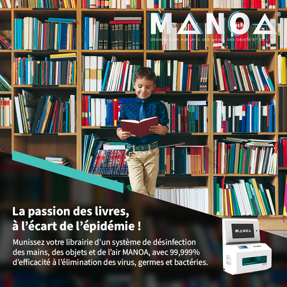 Equipez votre librairie des appareils de désinfection par rayons UV-C MANOA, pour la désinfection des mains, des objets et de l'air en seulement quelques secondes. Dites adieu aux virus, bactéries, germes et microbes !
💡En savoir plus ?
 📳Tél. : +33 (0)9 70 07 70 00 
#sante