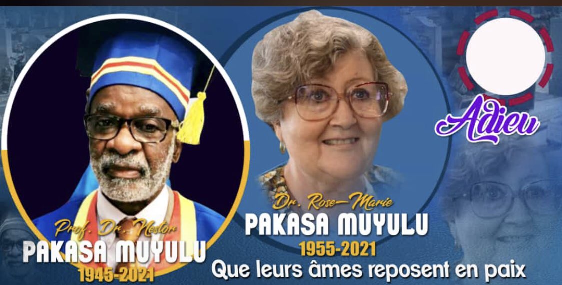 FellyMbla3's tweet photo. Repos éternel à votre âme cher Professeur et cher maître Dr Pakasa et à celle de votre épouse 😭😭🙏 https://t.co/rMYXmo4zbz
