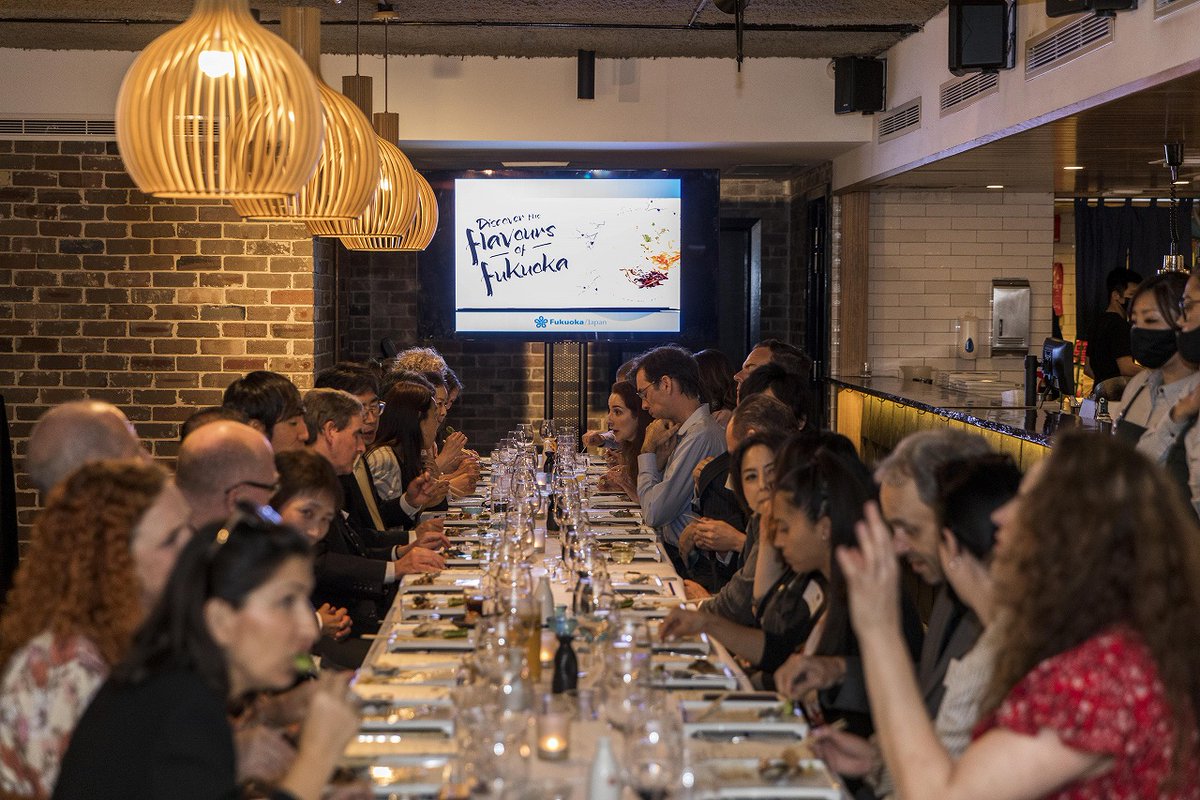 CGJapanSydney's tweet photo. Greatly enjoyed the taste of various dishes🍜 and wonderful lineup of sake🍶 for the Flavour of Fukuoka night at Gogyo Restaurant during #Japanaroo+. Please discover for yourself Fukuoka in Sydney❗
https://t.co/HdYfCgNsLP
https://t.co/zAlO2zniu0 https://t.co/HlRlydgKvI