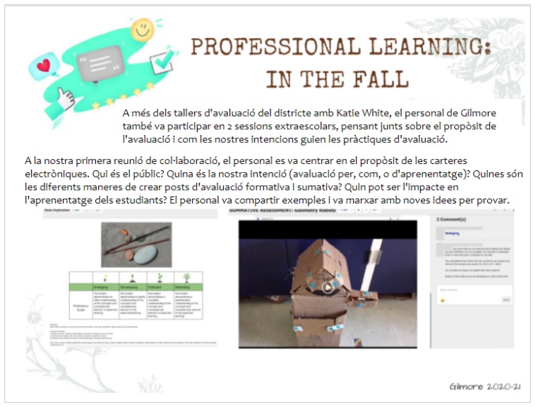 Begonya's tweet photo. @jhalbert8 @noiie_bc @gilmoregriffins Your Canva, in Catalan, @gilmoregriffins ! Worthy focus, deep conversations, great learning #SocraticSeminar #SpiralofInquiry #SchoolsAsLearningOrganisations Thanks, @noiie_bc , @kaser_linda & @jhalbert8 for building knowledge, values, & belonging! https://t.co/q7CBC8o1E5