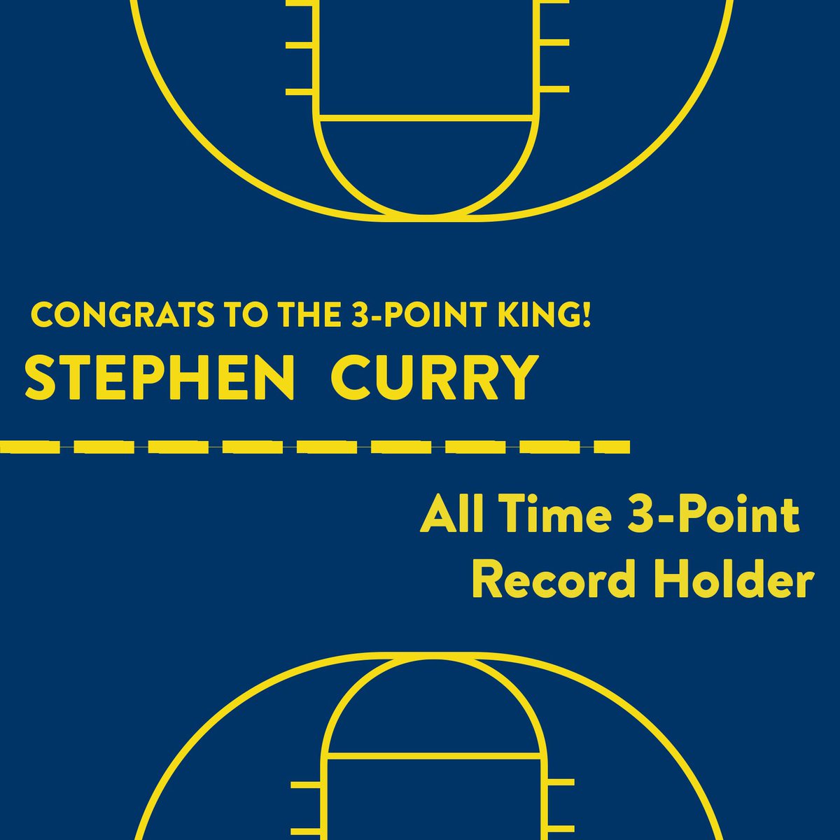 The way it should be 😌 Congrats @StephenCurry30 on breaking the @NBA all-time three point FGM record!