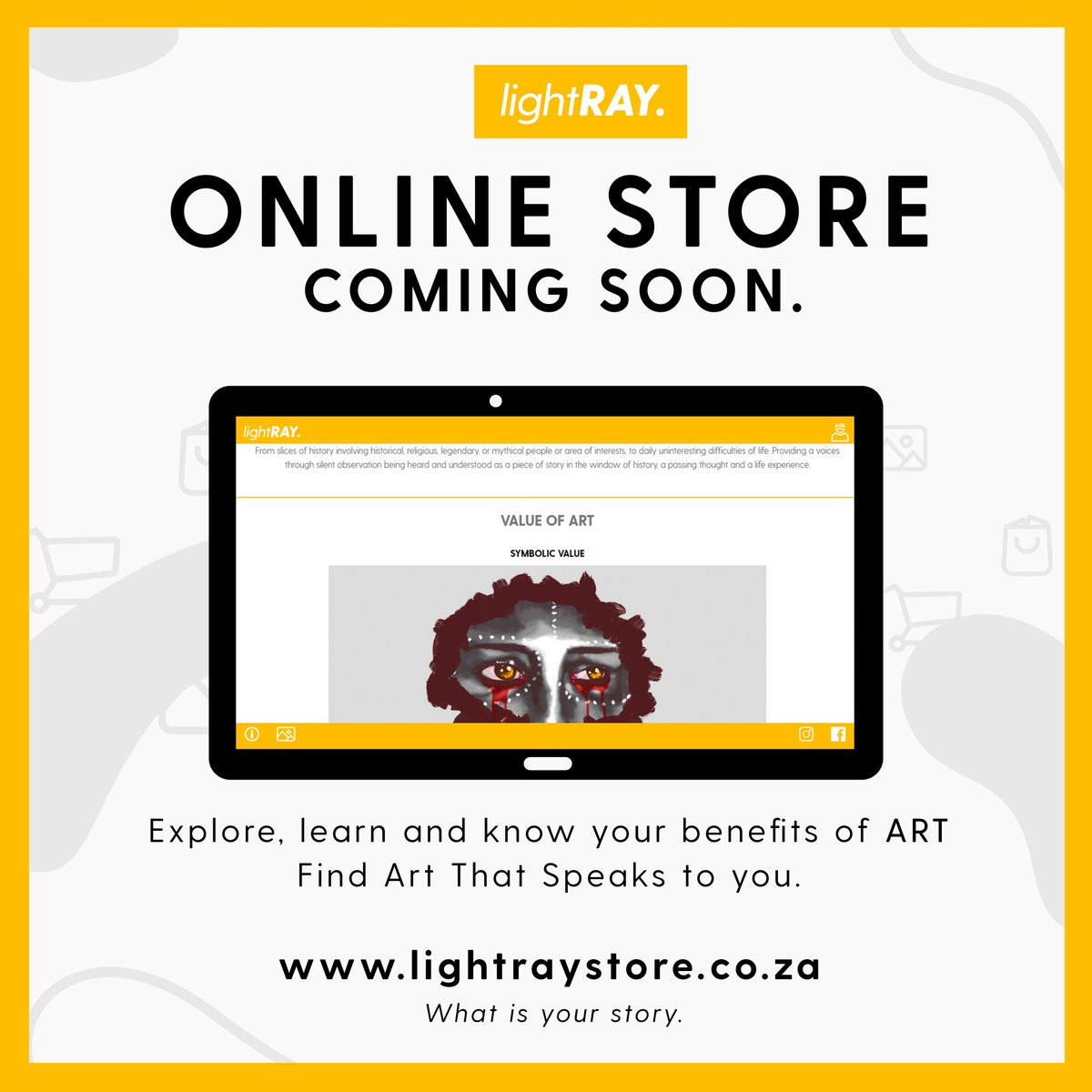 LightRay_Store's tweet photo. #Wednesday #Wednesdaywellness #onlinestore #TechNews #ArtistOnTwitter #art  #whatsyourstory. Online store coming soon. stay tuned. https://t.co/s8LIkLlffY