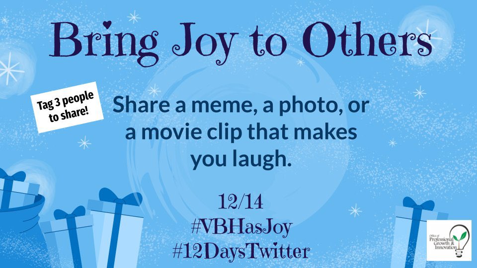 TeachlifeVB's tweet photo. It’s my favorite Christmas carol &amp; this makes me LOL 😂 #VBhasJoy #12DaysTwitter https://t.co/NPnzvwEUiW