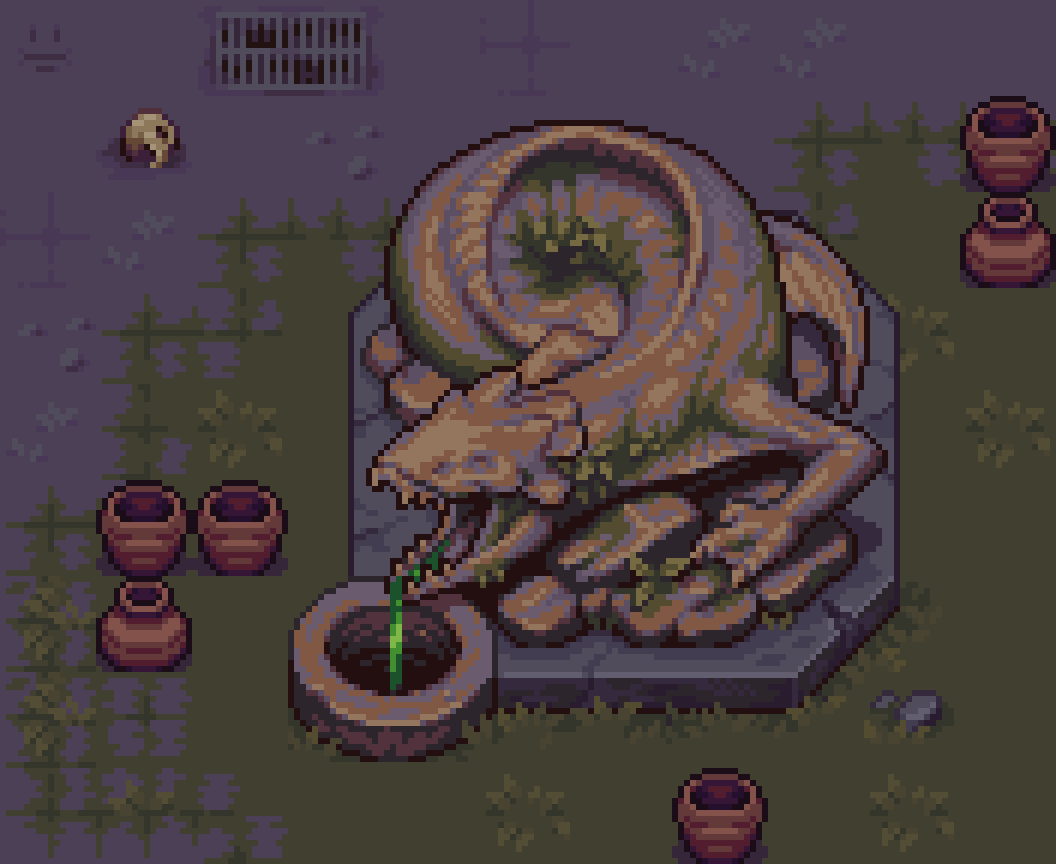 Grandero_Pixels's tweet image. "Acid Fountain"
#pixelart #gameart #topdown
