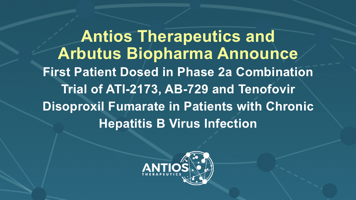 Today we've announced that the first patient was dosed in combination treatment with <a href="/ArbutusBio/">Arbutus Biopharma</a> in a #Clinical Trial  for those with chronic #HepatitisB virus. bit.ly/3oRvP0G #HBV