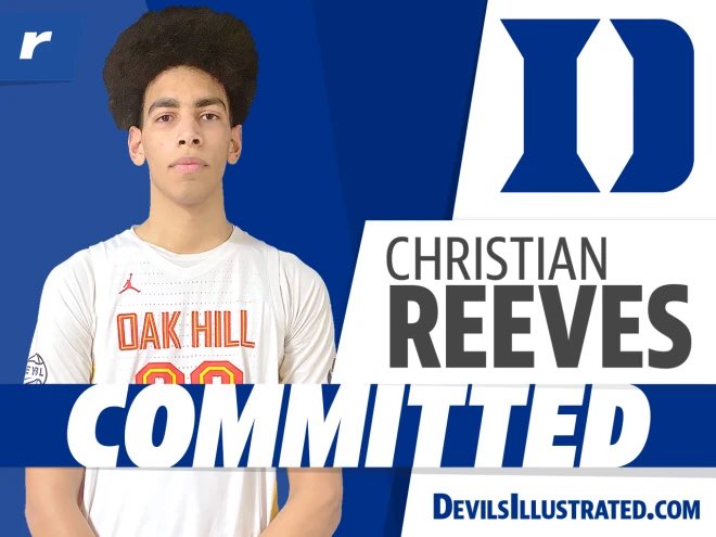 JamieShaw5's tweet photo. 7-1 Christian Reeves commits to Duke

READ | https://t.co/1hEUD5opDV https://t.co/YpXdKIFPSB