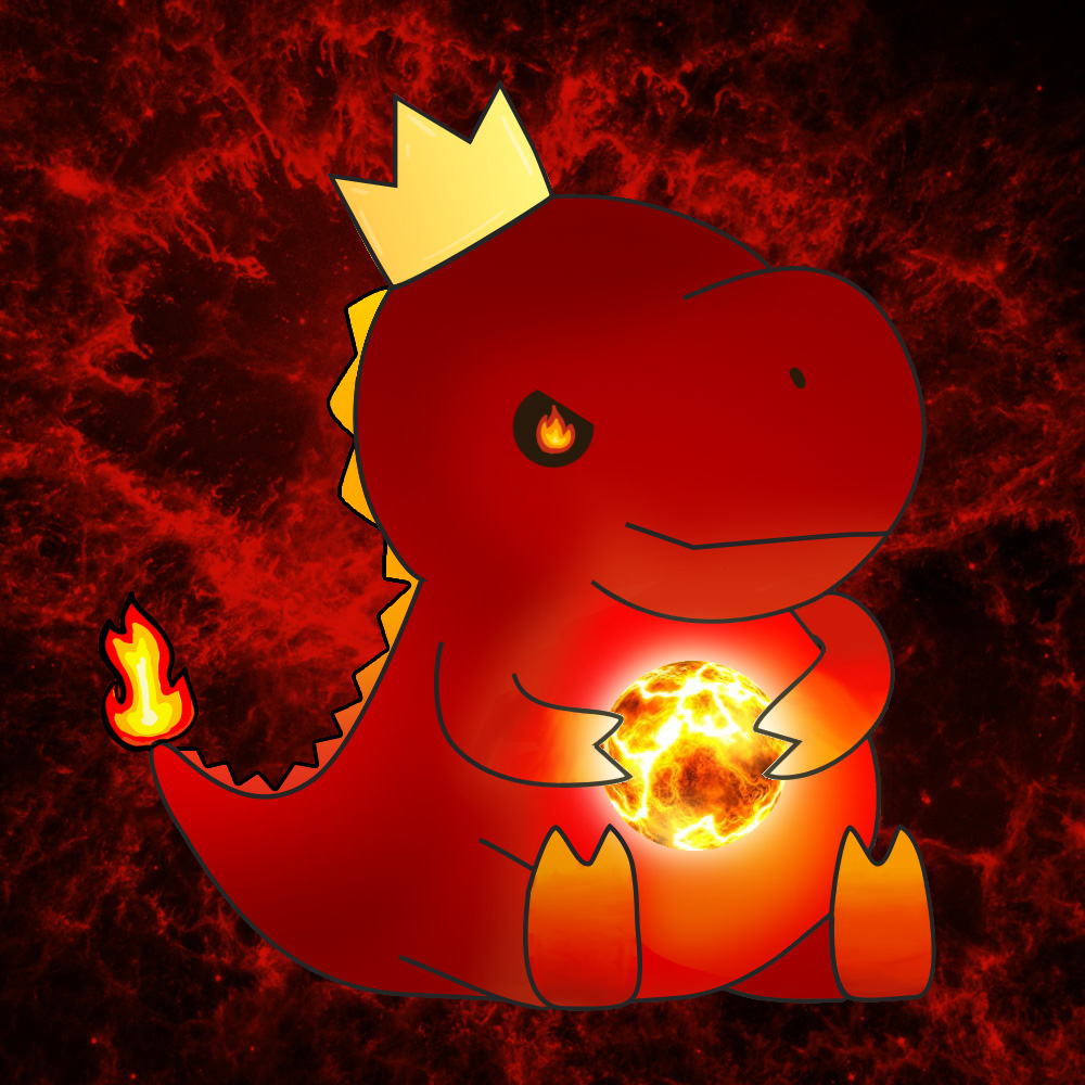 BabyRexican's tweet photo. This is not funny -- When Brantley was suddenly found himself in this Magical World. He noticed different Baby Rex had their own magical power, and his whole body was surrounded by the Red Flame.

By instant, he created a fireball, holding it on his hand, and exploring around... https://t.co/TycaxdKqeN