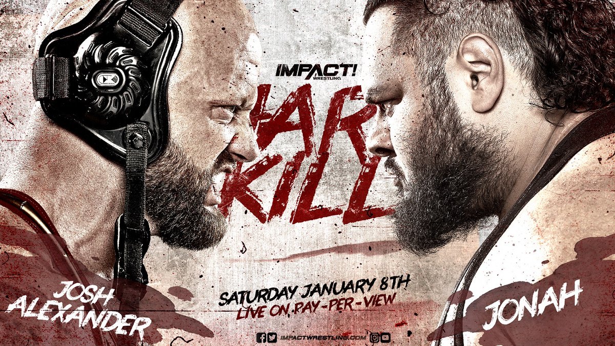KaydrianWebb's tweet photo. Definitely can't wait for #HardToKill Saturday January 8th.
Triple Threat #ImpactWrestling Title Match
Rivalry continues over #Kotitle
Grudge Match Between @Walking_Weapon and Jonah
And Of Course First Time Ever #knockouts Ultimate X Match
And that's just half the card π https://t.co/D71w3tWLOi