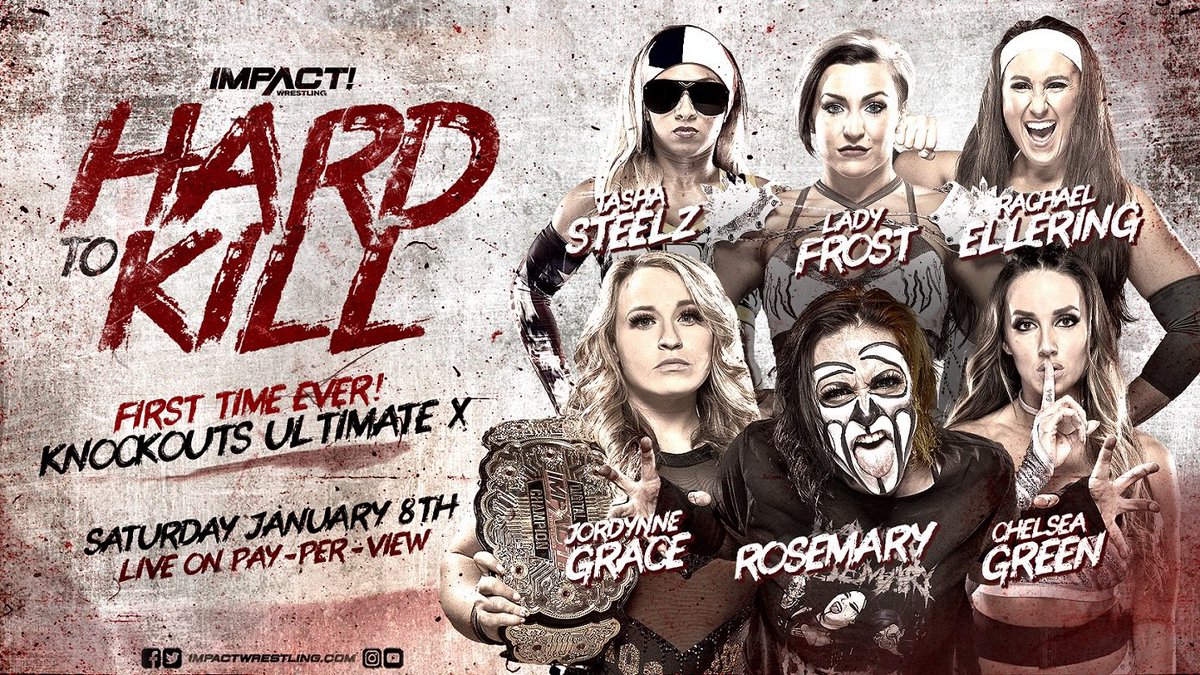 KaydrianWebb's tweet photo. Definitely can't wait for #HardToKill Saturday January 8th.
Triple Threat #ImpactWrestling Title Match
Rivalry continues over #Kotitle
Grudge Match Between @Walking_Weapon and Jonah
And Of Course First Time Ever #knockouts Ultimate X Match
And that's just half the card π https://t.co/D71w3tWLOi