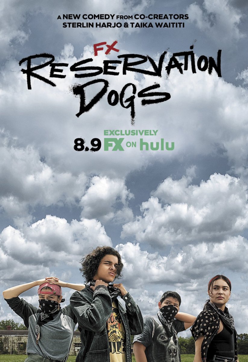 fishercruise's tweet photo. In #ReservationDogs, 4 teens, grieving in-their-own-way over the loss of their friend, go on a sloth-like crime spree all over their Oklahoma Reservation to raise enough funds to escape to California. 92/100 #somanychips #funny #comingofage #groundbreaking #uncomprimising #heart https://t.co/760a3Hs1Wa
