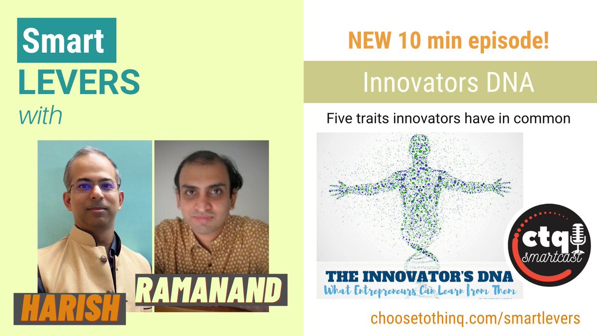 choosetothinq's tweet photo. In this CTQ Smart Levers episode with @bvhk and @quatrainman, know about the five traits that all innovators have in common.
Watch: https://t.co/qY02SXpffY
#SmartLevers #Productivity #Uplevel #FutureRelevance #CultureOfLearning https://t.co/XAvO5C2i8B