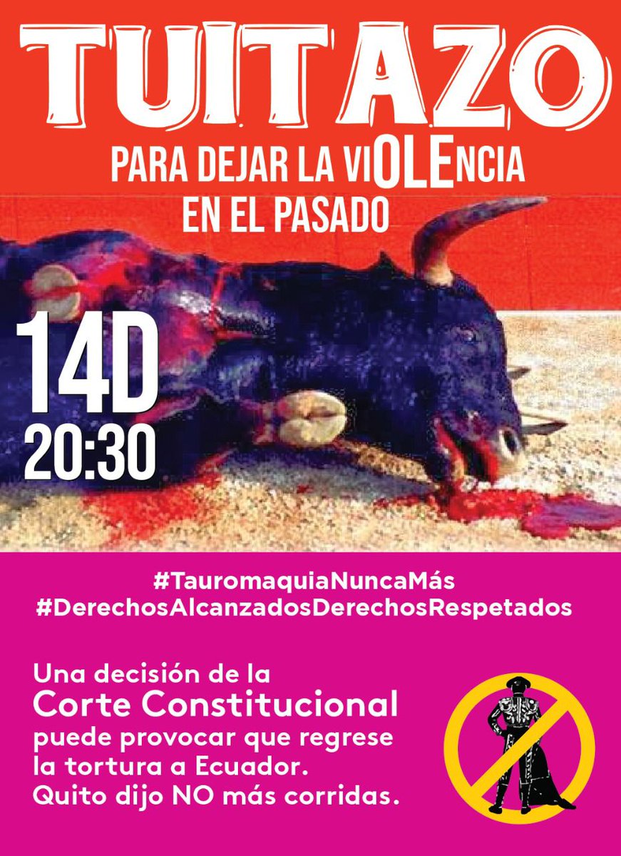 #tauromaquianuncamas #DerechosAlcanzadosDerechosRespetados