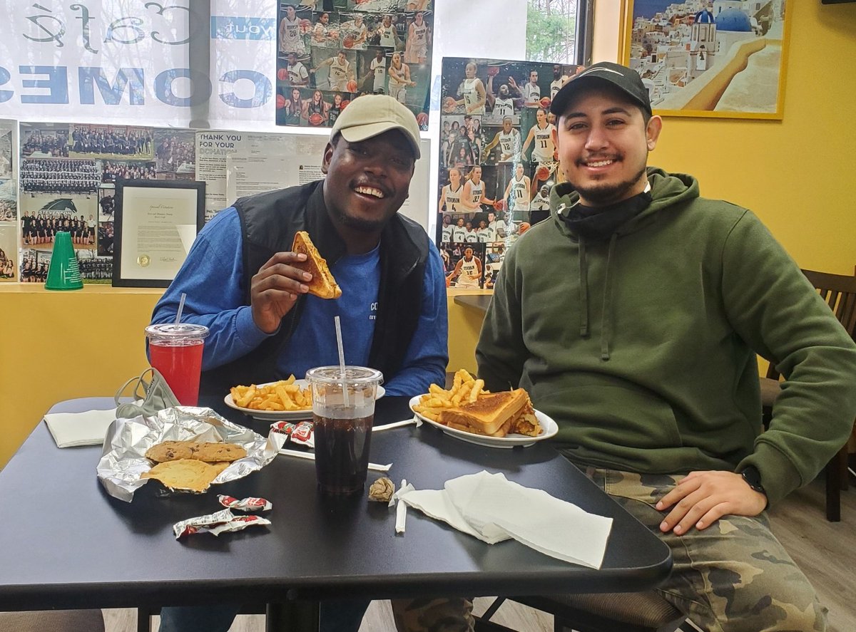 CafeTerris's tweet photo. KJ is an Alumni of @StevensonU and a Terri's Cafe Loyalist. We will miss your amazing personality. Have a great time in Texas and we can't wait till you visit. https://t.co/qNueL1lZTl