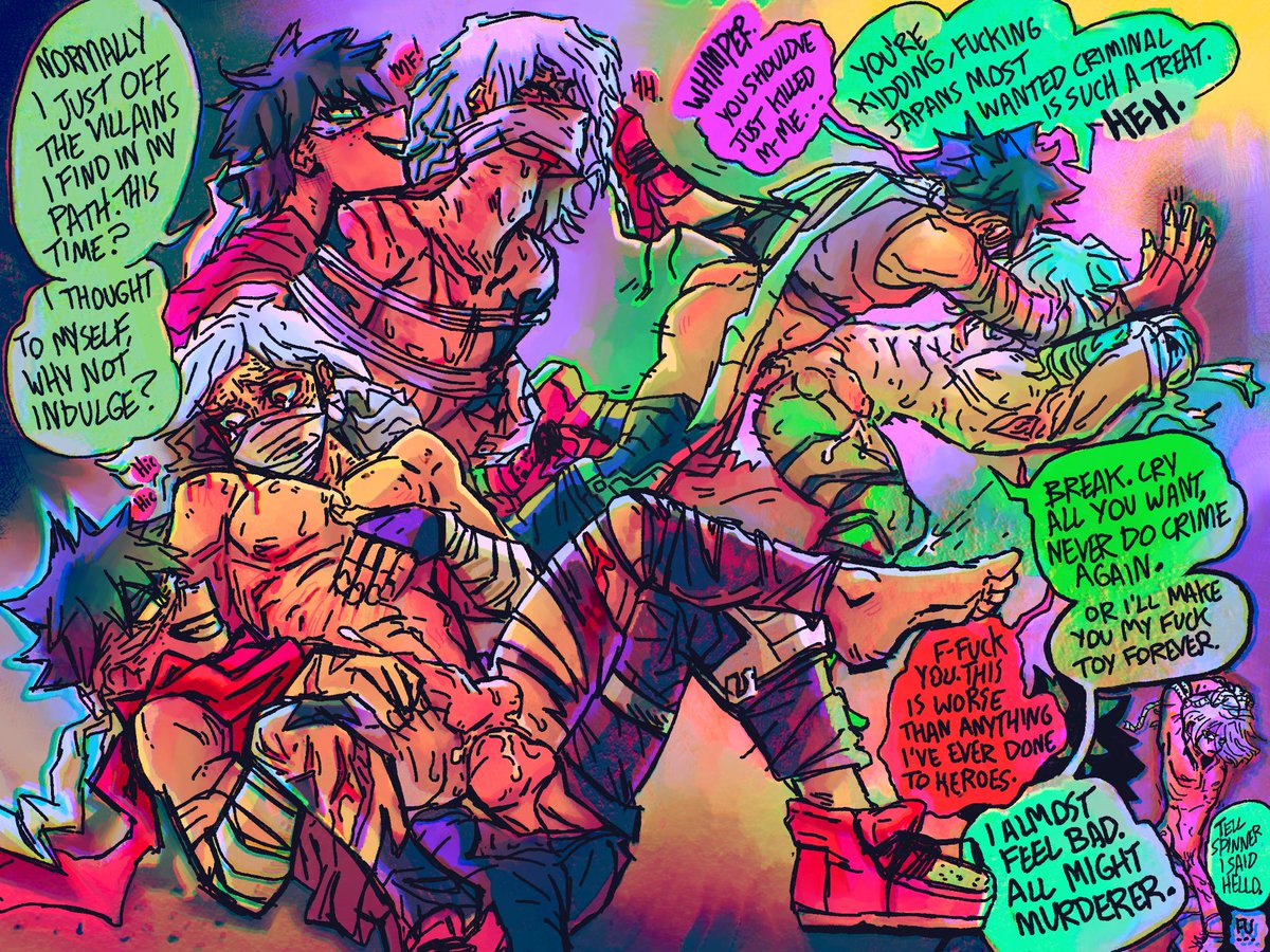 Villain Killer Deku captured Tomura. #shigadeku noncon