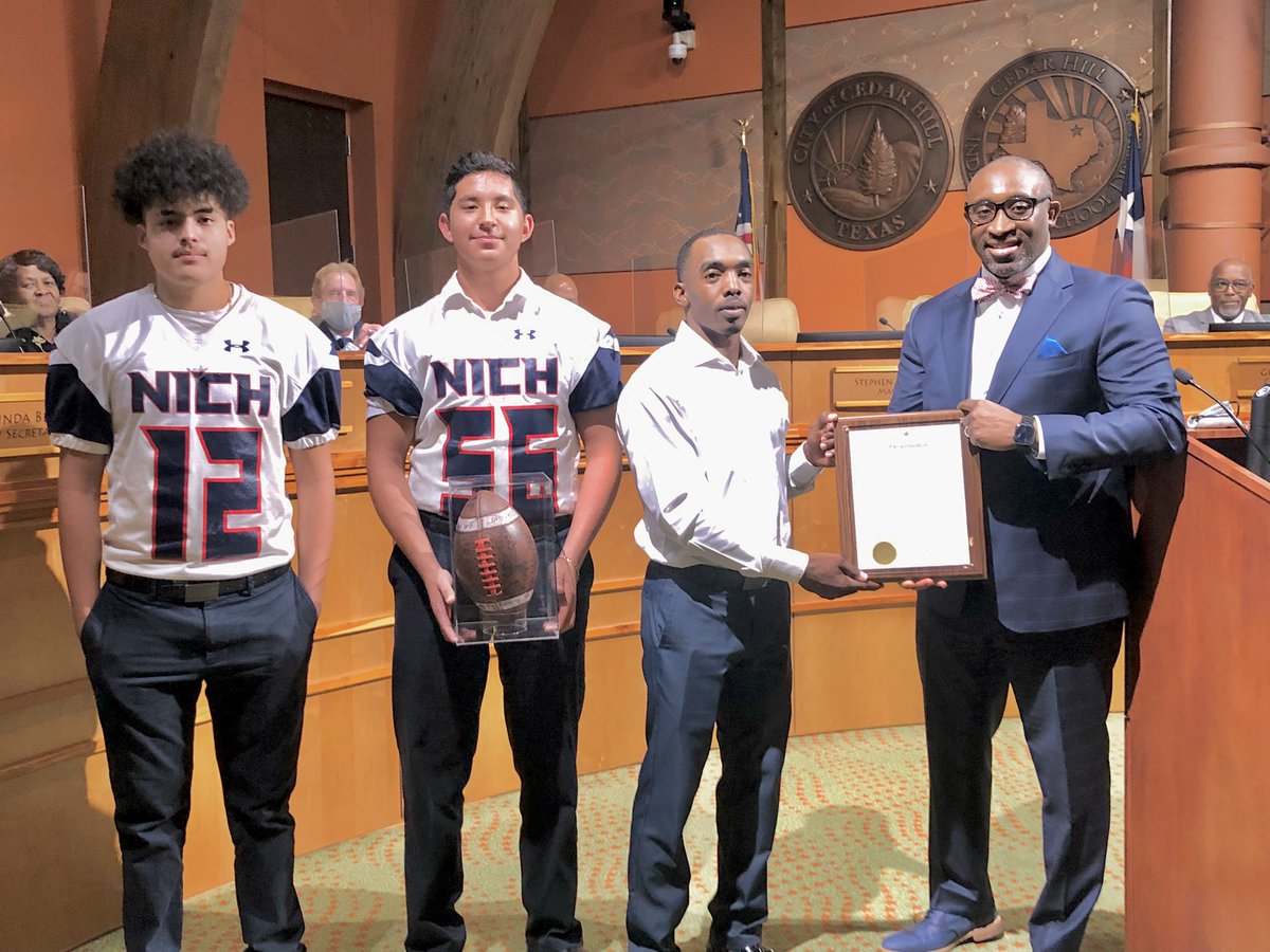 Tonight we recognized the Newman International football team on their state championship! Congratulations!