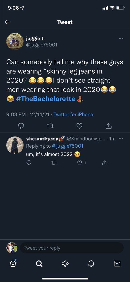 MLink15's tweet photo. Omgosh laughing so hard at this…somebody out here thinking it’s still 2020 😳😂😂 #thebachelorette https://t.co/if9bc6Vinz