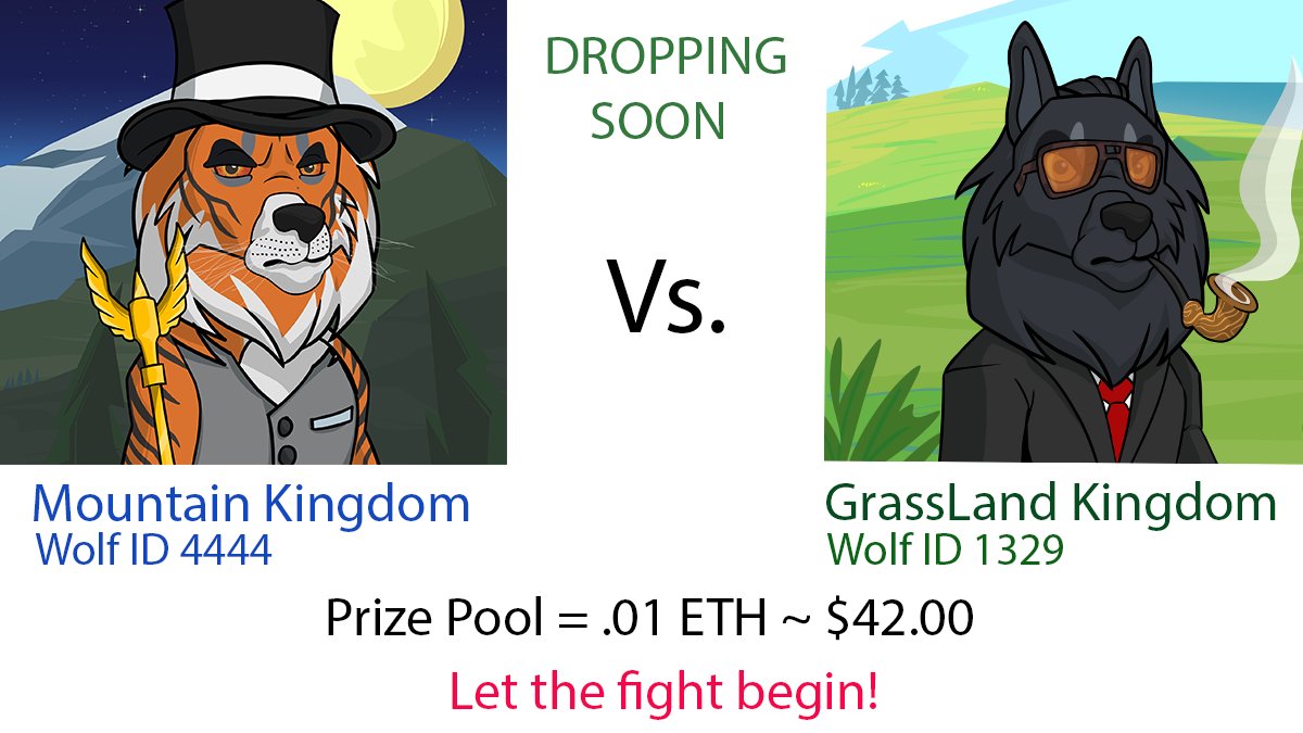 Wolf Pack Wolf 2nd Giveaway!
Winner will win an Unrevealed Wolf before the drop. Must Follow 
<a href="/ImxWolfPack/">IMX Wolf Pack</a>
 +RT + Like Tweet 
+ Tag 2 Friends
Winners announced on  12/17/21 7PM EST
#NFTgiveaway #FreeNFT #NFT #NFTcollection
#NFTCommunity