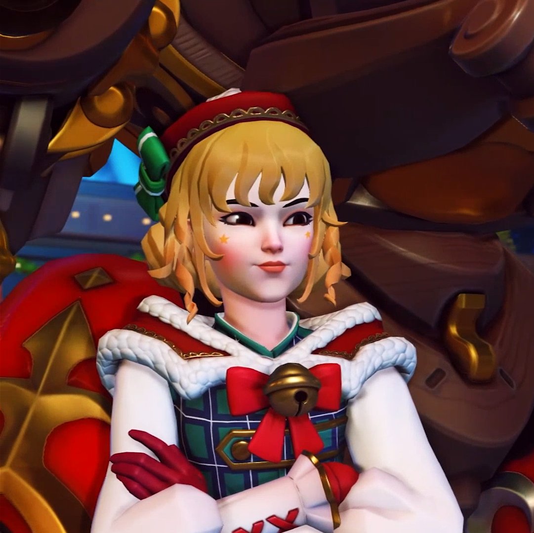 Merry Belated Christmas | Sleighing D.Va Minecraft Skin