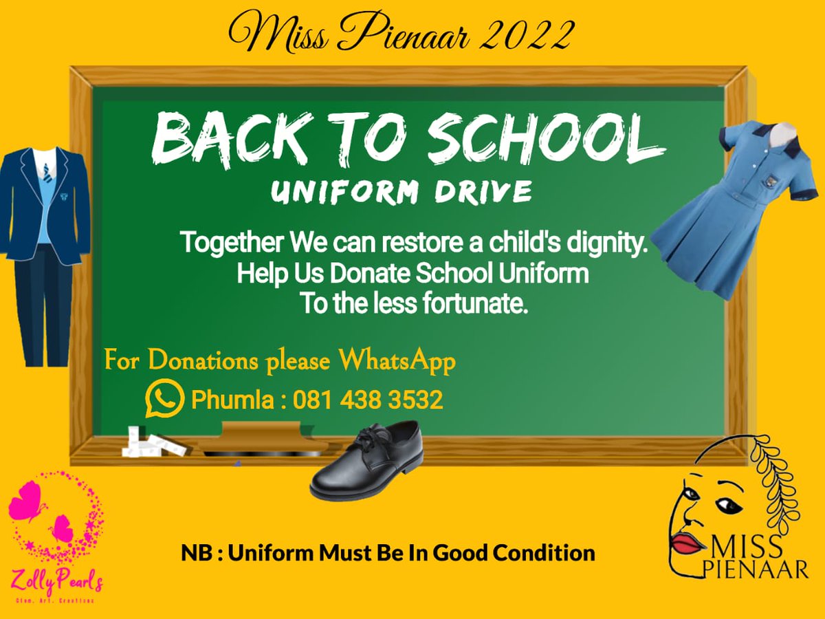 Help us donate school uniforms.

See details on poster below.

#BacktoSchool2021 #donate #schoolUniform #uniformdrive