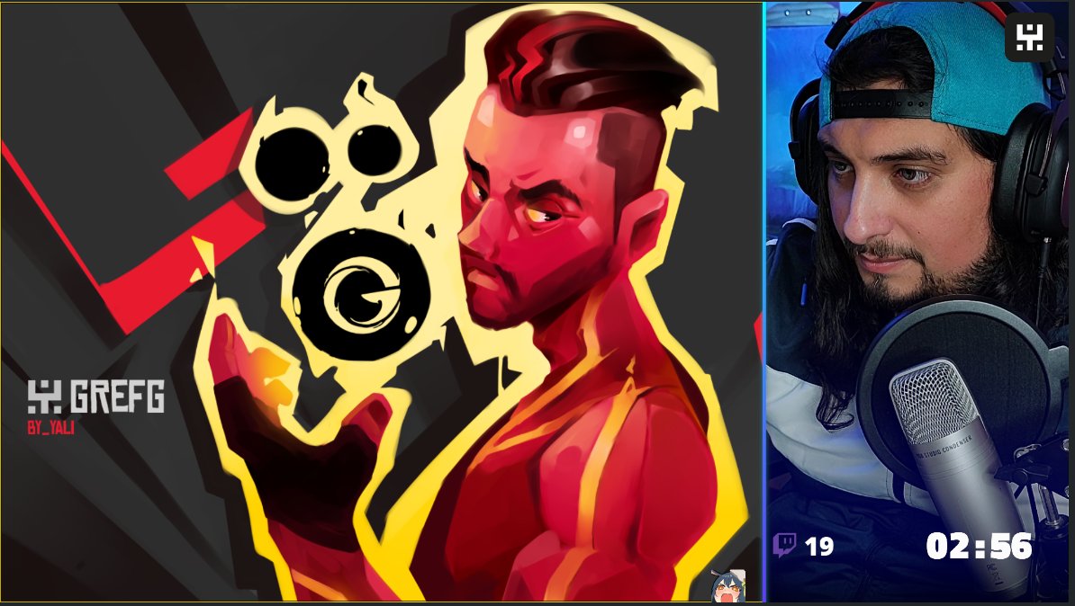 yali_manel's tweet photo. Estamos en vivo espectantes a la reacción de @TheGrefg , he realizando finalmente la ilustración https://t.co/JNIO5xx88M