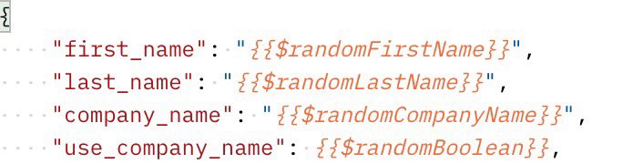 TheAdamHass's tweet photo. I think my favorite feature I’ve discovered in @getpostman is inclusion of the faker library to generate dummy data https://t.co/W3DyXxa1t2